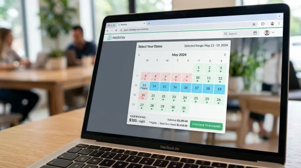 Buchungsmodul mit Belegungskalender für commerce:seo