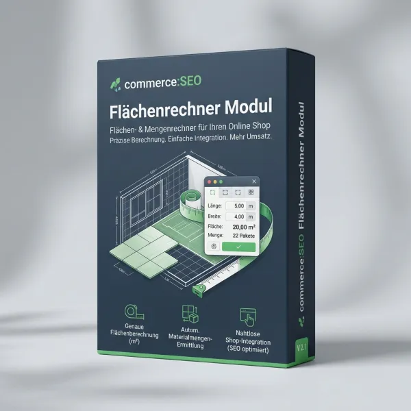 commerce:seo Flächenrechner Modul